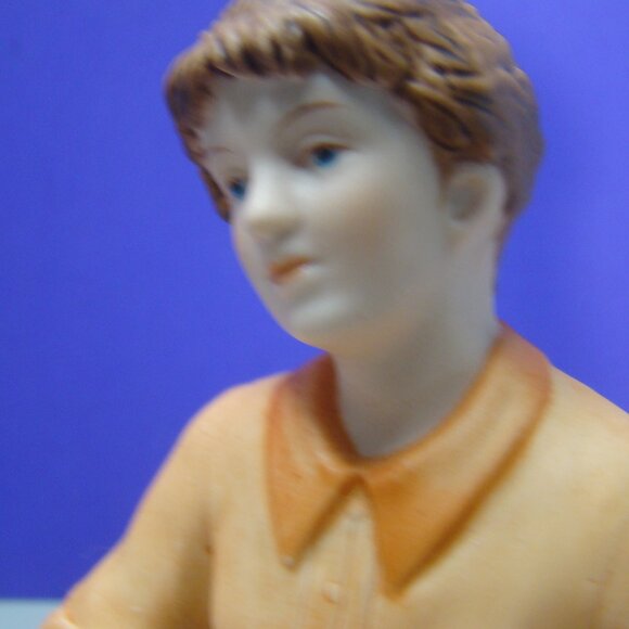 VTG 1985 Homco Home Interiors Denim Days Danny's Mom Bisque Figurine w/Tag 1511 - Picture 2 of 16